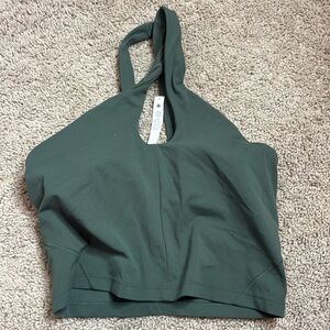 Green cross in front Lulu lemon sports bra